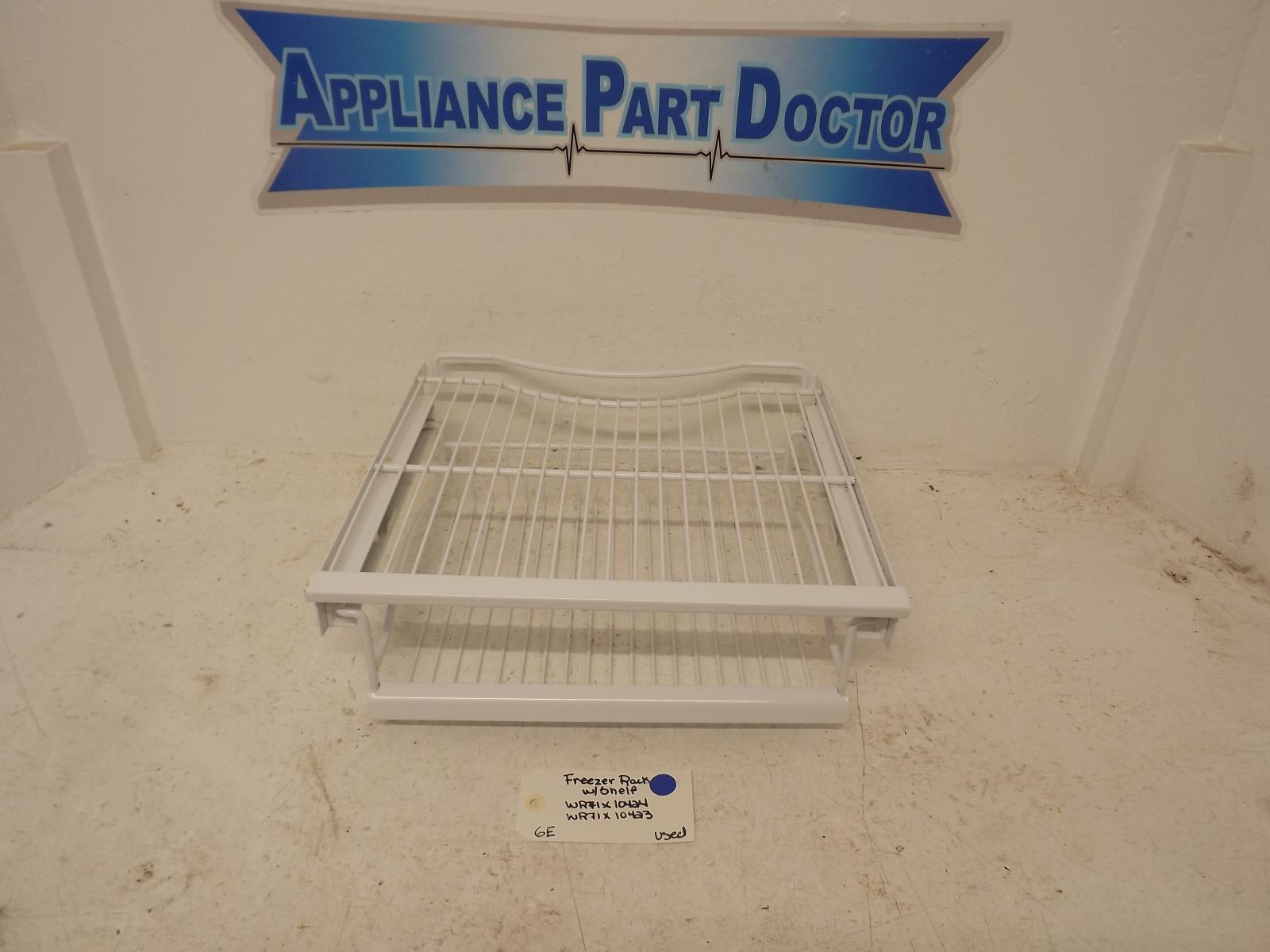 GE Refrigerator WR71X10423 Freezer Rack w/Shelf Used GE Refrigerator WR71X10423 Freezer Rack w/Shelf Used
